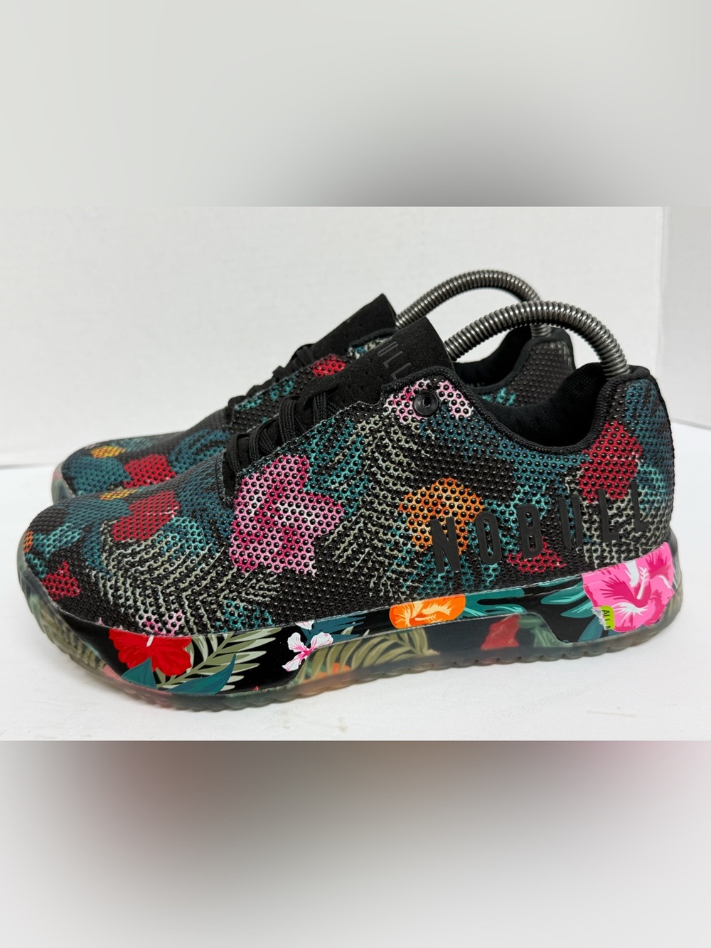 NOBULL Black Floral Multicolor Athletic Shoes